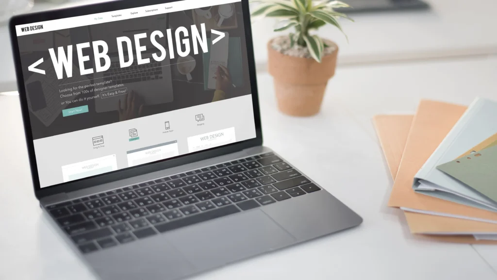 professional website design example for business growth